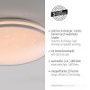 Lámparas Leuchten Direkt KYLE Plafones LED Plata, 1 luz