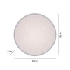 Lámparas Leuchten Direkt KYLE Plafones LED Plata, 1 luz