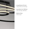 Lámparas Leuchten Direkt LUMACA Plafones LED Negro, 1 luz