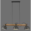 Lámparas Leuchten Direkt 2.0 Lámparas colgantes LED Marrón, Negro, 3 luces