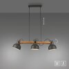 Lámparas Leuchten Direkt 2.0 Lámparas colgantes LED Marrón, Negro, 3 luces