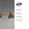 Lámparas Leuchten Direkt 2.0 Lámparas colgantes LED Marrón, Negro, 3 luces