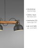 Lámparas Leuchten Direkt 2.0 Lámparas colgantes LED Marrón, Negro, 3 luces