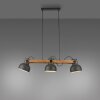 Lámparas Leuchten Direkt 2.0 Lámparas colgantes LED Marrón, Negro, 3 luces