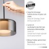 Lámparas Paul Neuhaus Rika Lámparas colgantes LED Negro, 1 luz