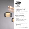 Lámparas Paul Neuhaus Rika Lámparas colgantes LED Negro, 7 luces