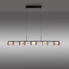 Lámparas Paul Neuhaus Rika Lámparas colgantes LED Negro, 5 luces