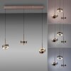 Lámparas Paul Neuhaus Q-Rotate Lámparas colgantes LED Marrón, 3 luces, Mando a distancia