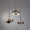 Lámparas Paul Neuhaus Q-Rotate Lámparas colgantes LED Marrón, 3 luces, Mando a distancia