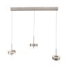 Lámparas Paul Neuhaus Q-Rotate Lámparas colgantes LED Plata, 3 luces, Mando a distancia