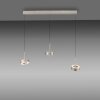 Lámparas Paul Neuhaus Q-Rotate Lámparas colgantes LED Plata, 3 luces, Mando a distancia