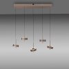 Lámparas Paul Neuhaus Q-Rotate Lámparas colgantes LED Marrón, 5 luces, Mando a distancia