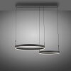 Lámparas Paul Neuhaus Esko Lámparas colgantes LED Negro, 2 luces, Mando a distancia