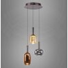 Lámparas Paul Neuhaus Irides Lámparas colgantes LED Marrón, 3 luces