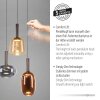 Lámparas Paul Neuhaus Irides Lámparas colgantes LED Marrón, 3 luces