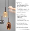 Lámparas Paul Neuhaus Irides Lámparas colgantes LED Marrón, 3 luces