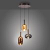 Lámparas Paul Neuhaus Irides Lámparas colgantes LED Marrón, 3 luces
