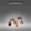 Lámparas Paul Neuhaus Irides Lámparas colgantes LED Marrón, 6 luces