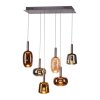 Lámparas Paul Neuhaus Irides Lámparas colgantes LED Marrón, 6 luces
