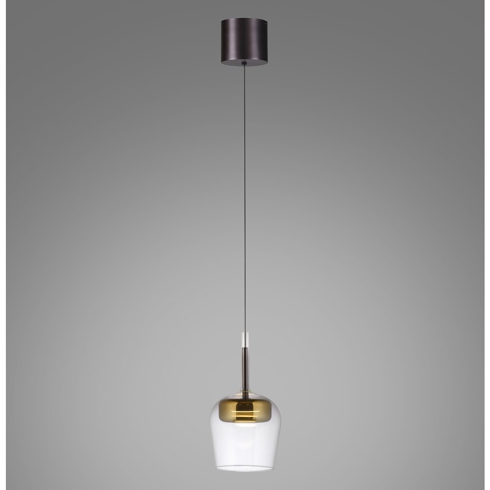 Lámparas Paul Neuhaus Q-Kon Lámparas colgantes LED Marrón, 1 luz, Mando a distancia main product photo