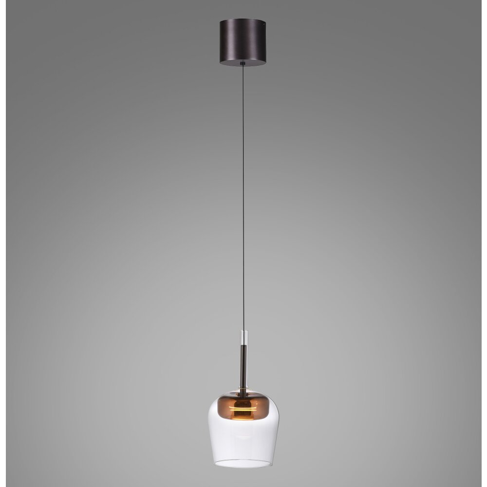 Lámparas Paul Neuhaus Q-Kon Lámparas colgantes LED Marrón, 1 luz, Mando a distancia main product photo