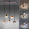 Lámparas Paul Neuhaus Q-Kon Lámparas colgantes LED Marrón, 5 luces, Mando a distancia