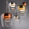 Lámparas Paul Neuhaus Q-Kon Lámparas colgantes LED Marrón, 5 luces, Mando a distancia