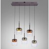 Paul Neuhaus Q-Serie Q-Kon Lámparas colgantes LED Marrón, 5 luces, Mando a distancia Paul Neuhaus Q-Serie Q-Kon Lámparas colgantes LED Marrón, 5 luces, Mando a distancia