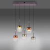 Paul Neuhaus Q-Serie Q-Kon Lámparas colgantes LED Marrón, 5 luces, Mando a distancia Paul Neuhaus Q-Serie Q-Kon Lámparas colgantes LED Marrón, 5 luces, Mando a distancia