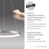 Lámparas Paul Neuhaus Hoop Lámparas colgantes LED Plata, 1 luz