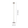 Paul Neuhaus Q-Serie Q-Rotate Lámpara de pie LED Marrón, 1 luz, Mando a distancia
