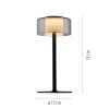 Lámparas Paul Neuhaus Rika Lámparas de mesa LED Negro, 1 luz