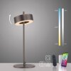Lámparas Paul Neuhaus Q-Rotate Lámparas de mesa LED Marrón, 1 luz, Mando a distancia