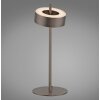 Paul Neuhaus Q-Serie Q-Rotate Lámparas de mesa LED Marrón, 1 luz, Mando a distancia