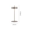 Lámparas Paul Neuhaus Q-Rotate Lámparas de mesa LED Plata, 1 luz