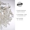 Lámparas Paul Neuhaus Ricicle Plafones LED Plata, 10 luces