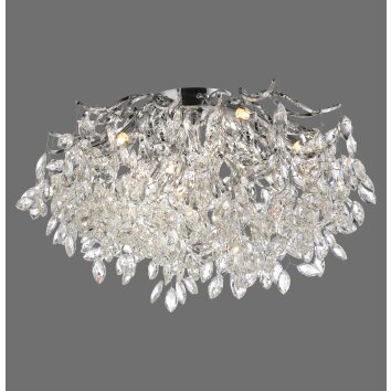 Lámparas Paul Neuhaus Ricicle Plafones LED Plata, 10 luces