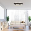 Lámparas Paul Neuhaus Traforo Plafones LED Negro, 1 luz, Mando a distancia