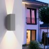 Lámparas Paul Neuhaus Block Apliques LED Gris, 2 luces