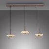 Lámparas Paul Neuhaus Vitrum Lámparas colgantes LED Marrón, 6 luces
