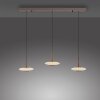 Lámparas Paul Neuhaus Vitrum Lámparas colgantes LED Marrón, 6 luces