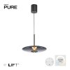 Lámparas Paul Neuhaus E-Vitrum Lámparas colgantes LED Gris, 2 luces, Mando a distancia