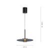 Lámparas Paul Neuhaus E-Vitrum Lámparas colgantes LED Gris, 2 luces, Mando a distancia
