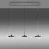 Lámparas Paul Neuhaus Moon Lámparas colgantes LED Gris, 6 luces
