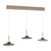 Lámparas Paul Neuhaus Moon Lámparas colgantes LED Bronce, 6 luces
