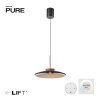 Lámparas Paul Neuhaus E-Moon Lámparas colgantes LED Bronce, 2 luces, Mando a distancia