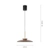Lámparas Paul Neuhaus E-Moon Lámparas colgantes LED Bronce, 2 luces, Mando a distancia