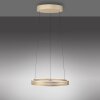 Lámparas Paul Neuhaus E-Loop Lámparas colgantes LED Latón, 2 luces, Mando a distancia