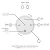 Lámparas Paul Neuhaus E-Loop Lámparas colgantes LED Negro, 2 luces, Mando a distancia