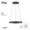 Lámparas Paul Neuhaus E-Loop Lámparas colgantes LED Negro, 2 luces, Mando a distancia